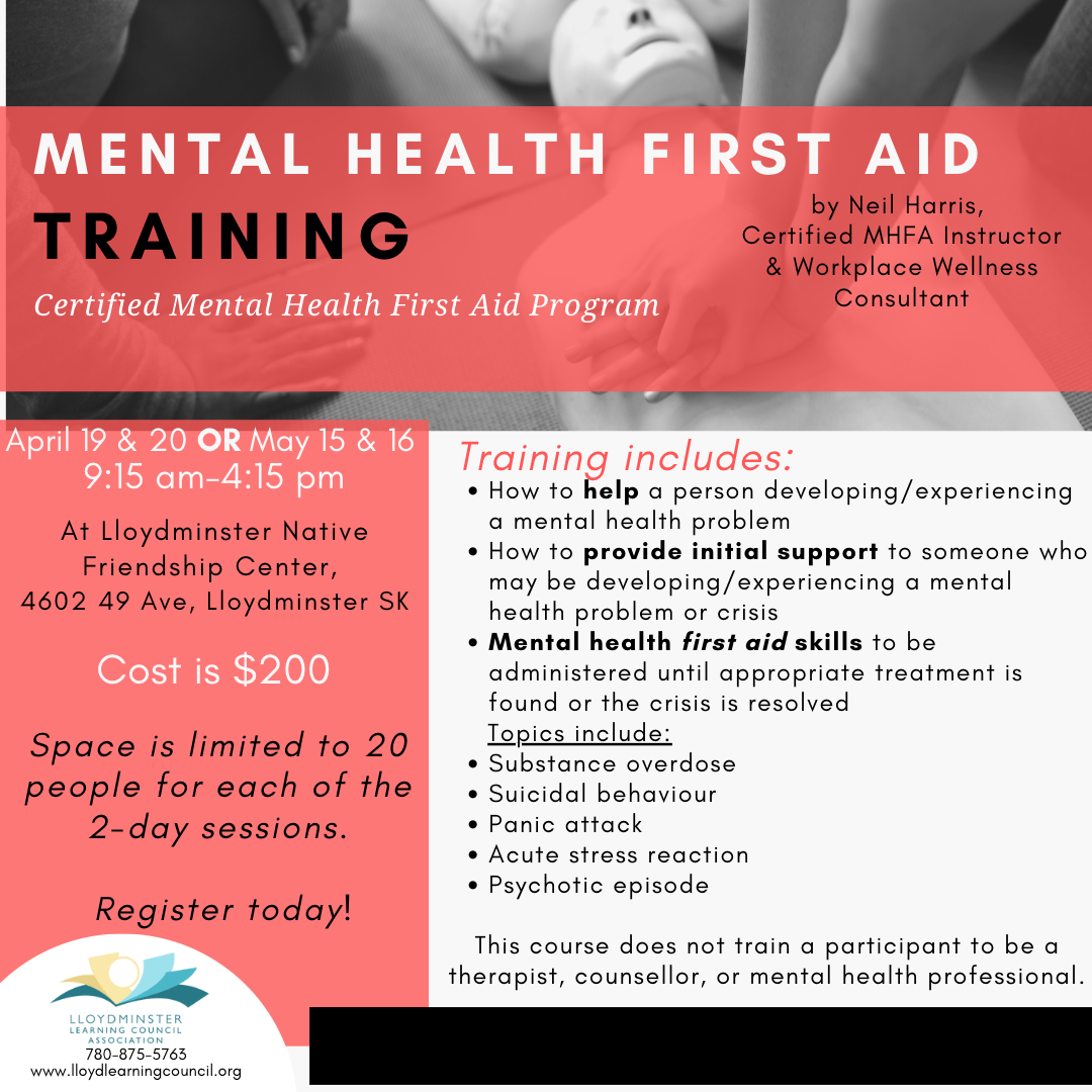 Mental Health First Aid – Lloydminster Learning Council Association