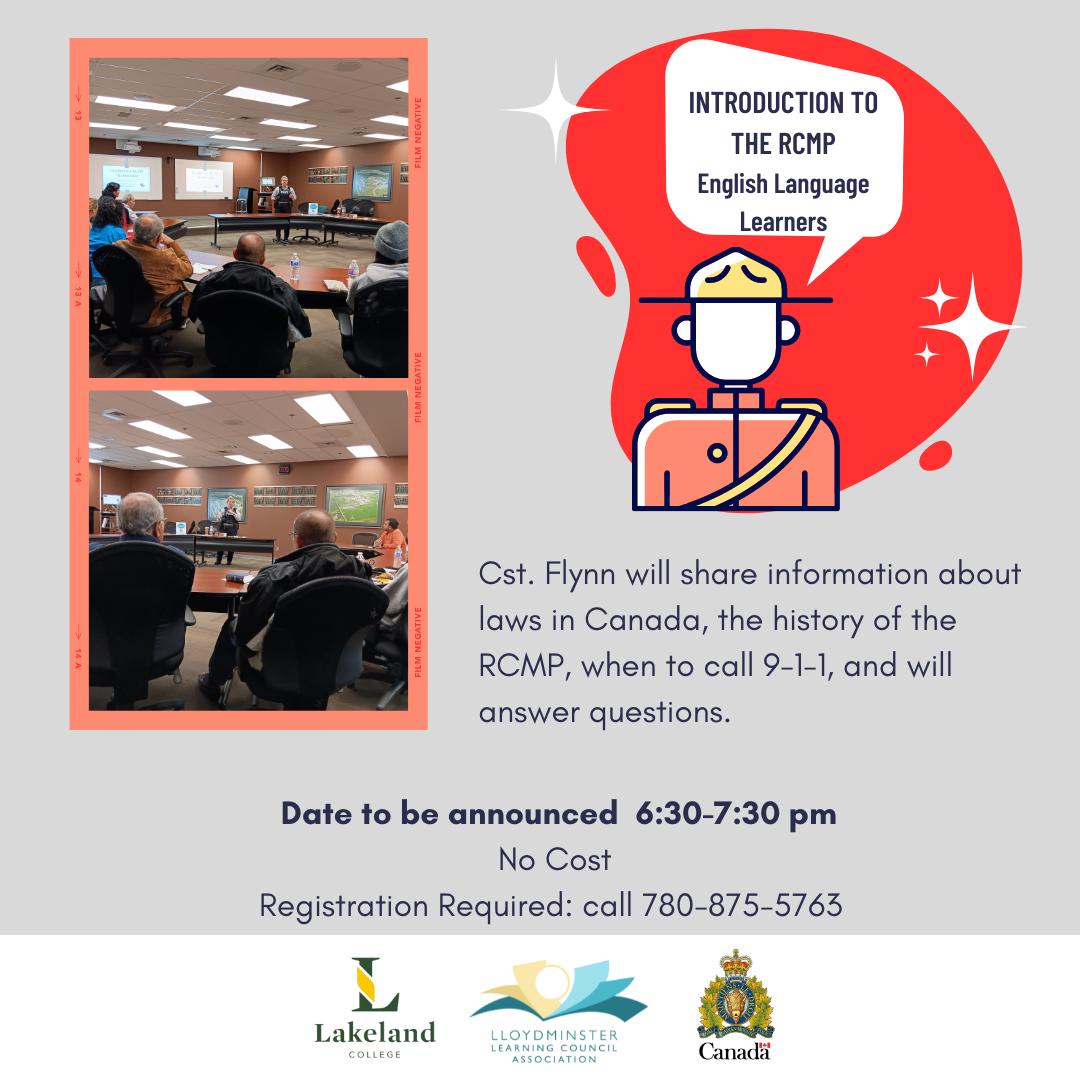 ELL Introduction to the RCMP – Lloydminster Learning Council Association